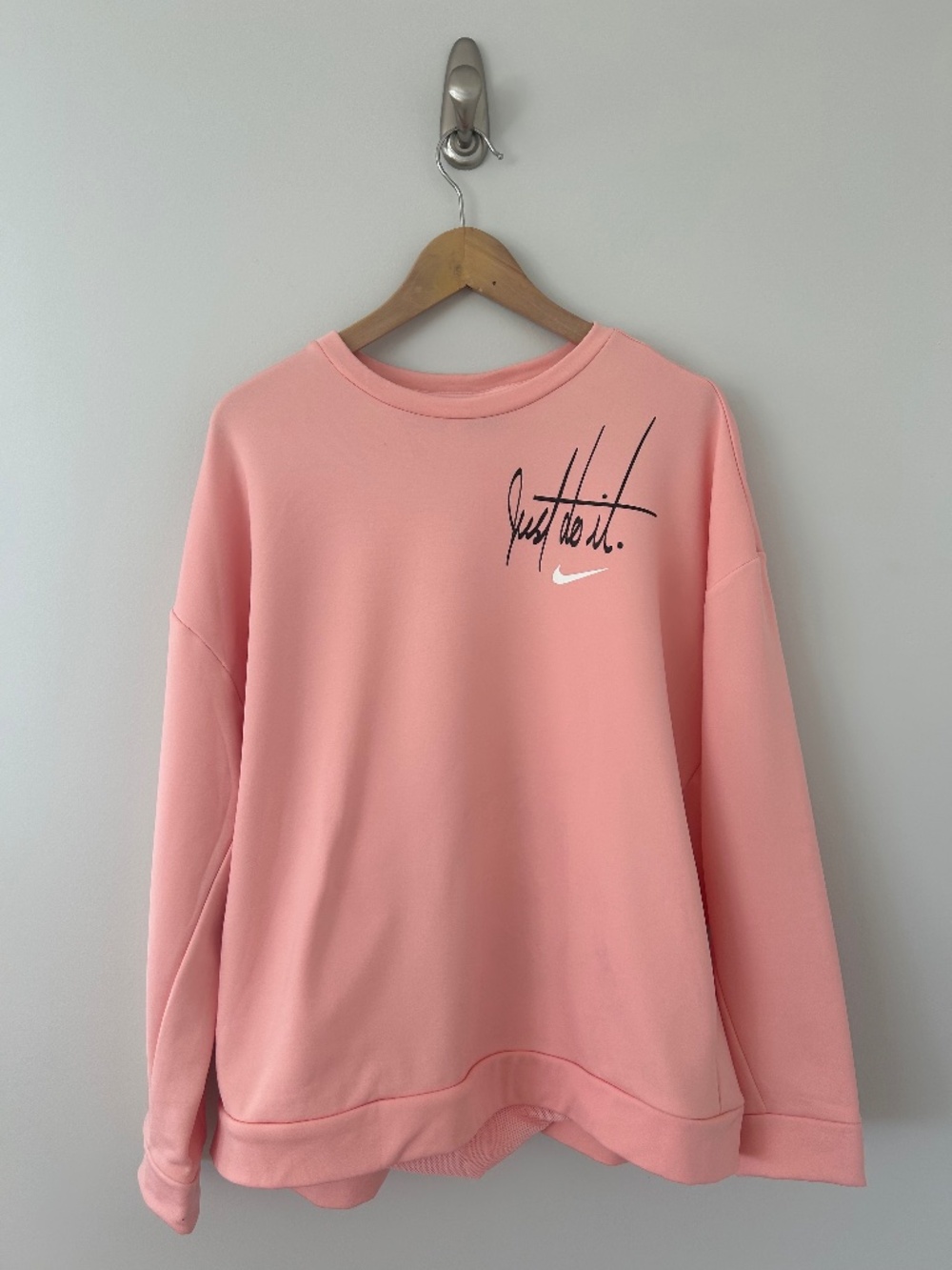 Nike Therma Crew Women's Running Top in Pink Sz XL - EUC